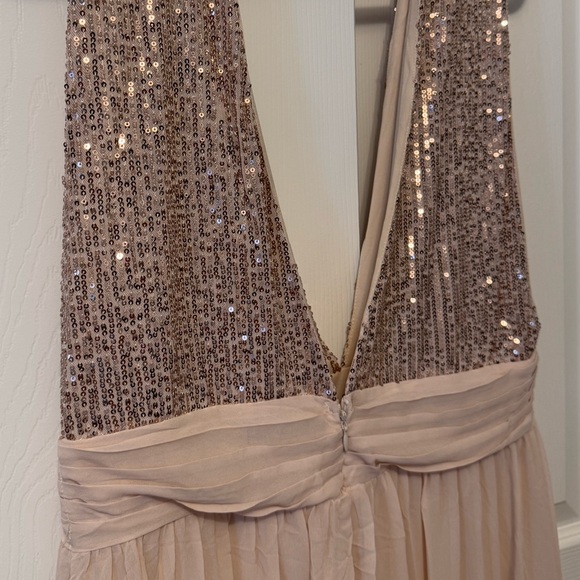 NWT Love by Design Daphne Sequin Top Dress Gown in Champagne *check measurements - Picture 4 of 6